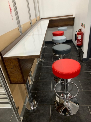 Fast Food stools seating and table Fast Food stools seating and table