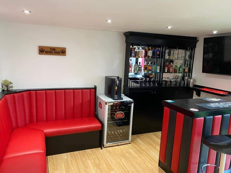 Custom made, bespoke home bars & Seating Drakes Bar Furniture